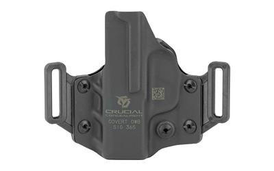 Crucial Concealment Covert OWB, OWB Holster, Right Hand, Kydex, Black, Fits Sig P365 — photo 2