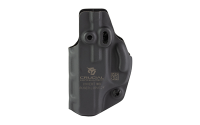Crucial Concealment Covert IWB, Inside Waistband Holster, Ambidextrous, Kydex, Black, Fits Ruger LC9/EC9 — photo 2
