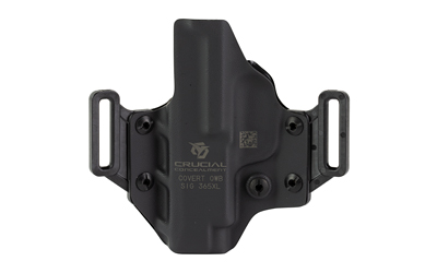 Crucial Concealment Covert OWB, Outside Waistband Holster, Right Hand, Kydex, Black, Fits Sig Sauer P365XL — photo 2