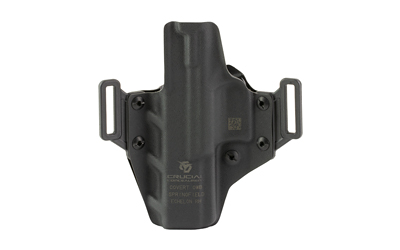 Crucial Concealment Covert OWB, OWB Belt Holster, Fits Springfield Echelon, Kydex Construction, Black, Right Hand — photo 2