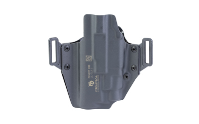 Crucial Concealment Universal Light Holster, Outside Waistband, Right Hand, Kydex, Matte Finish, Black, Universal Fit for Streamlight TLR-7 A/X/HL-X — photo 2