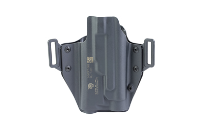 Crucial Concealment Universal Light Holster, Outside Waistband, Right Hand, Kydex, Matte Finish, Black, Universal Fit for Streamlight TLR-1/HL — photo 2