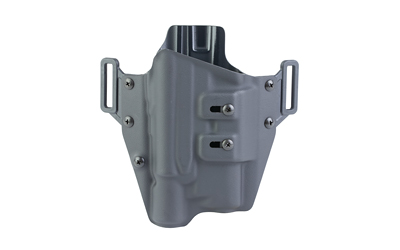 Crucial Concealment Universal Light Holster, Outside Waistband, Right Hand, Kydex, Matte Finish, Black