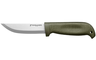 Cold Steel Finn Hawk, Fixed Blade Knife, 4", Clip Point, German 4116 Stainless, Polypropylene/Rubber Frame, Plain Edge, Includes Secure-Ex Sheath