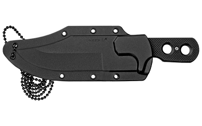 Cold Steel Mini Tac Bowie, Fixed Blade Knife, 3.625" Blade, Plain Edge, 8Cr12MoV, Silver, Black Handle, Clip Point, Includes Secure-Ex Sheath — photo 2