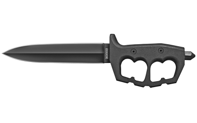 Cold Steel Chaos Double Edge, Fixed Blade Knife, 7.5" Blade, Plain Edge, SK-5 High Carbon Steel, Includes Secure-Ex Sheath