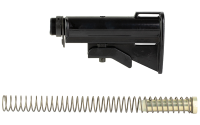 ACE Essential Retro Stock, 2 Position, Aluminum, Anodized Finish, Black, Includes Buffer Tube, Endplate , Castle Nut, Buffer and Spring