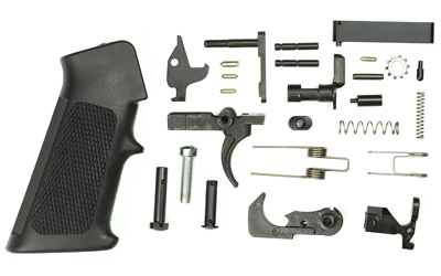 Doublestar Corp. AR15 Lower Parts Kit, 223 Remington/5.56 NATO, Black Finish, Includes Fire Control Group, Fire Control Group Pins and Springs