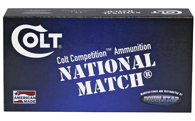 DoubleTap Ammunition Colt National Match, 45 ACP, 230Gr, Full Metal Jacket, 50 Round Box