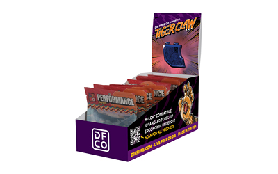 Die Free Co Tiger Claw Grip, Fits AR-15/AR-10, Black, Display Carton Includes (10)-Grips — photo 2
