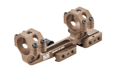 DLOC Precision Cantilever Scope Mount, 30mm, 1.53" Height, Hardcoat Anodized Finish, Tan, Fits Picatinny