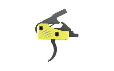 DPMS Panther Claw, Fits AR-15, Drop-In Curved Trigger, 3.5lb, Black and Yellow