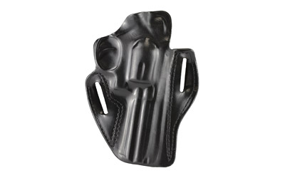 DeSantis Gunhide 002, Speed Scabbard, Belt Holster, 2 Belt Slots, No Tension Screw, Fits 4" Ruger GP100, S&W L Frame, Colt Python, Colt Trooper