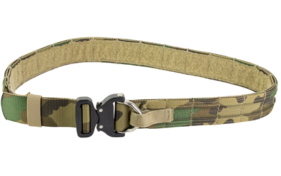 Eagle Industries Large, Woodland Camo, Operator Gun Belt, Cobra Buckle closure with built-in D-Ring attachment