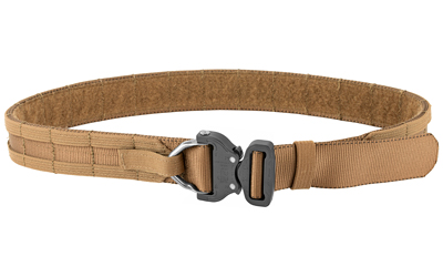 Eagle Industries Operator Gun Belt, Cobra Buckle w/D-Ring Attachment, Two Rows of Molle, Medium 34"-39", Coyote