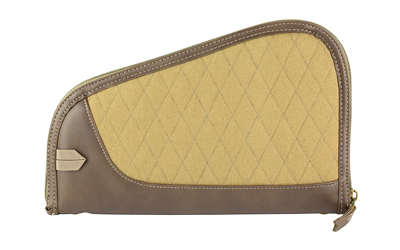 Evolution Outdoor President Series, Pistol Case, Fits Most Handguns Up to 12", Cotton Duck Canvas and Brown Fleece Lining Construction, Brown — photo 2