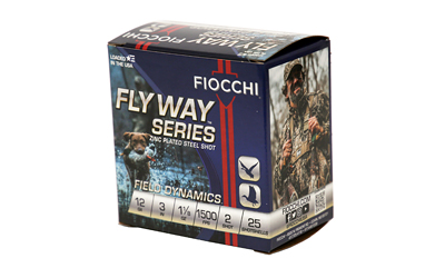 Fiocchi Ammunition Flyway Steel, 12 Gauge, 3", #2, Steel Shot, Waterfowl, 25 Round Box — photo 3