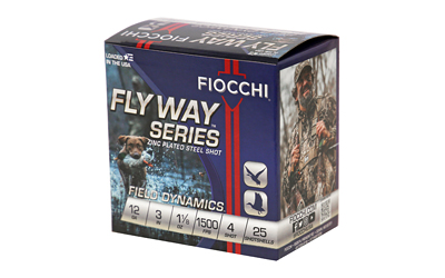Fiocchi Ammunition Flyway Steel, 12 Gauge, 3", #4, Steel Shot, 25 Round Box — photo 3