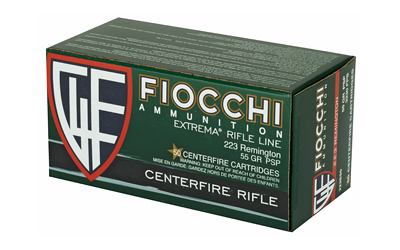 Fiocchi Ammunition Rifle, 223 Remington, 55 Grain, Pointed Soft Point, 50 Round Box — photo 3
