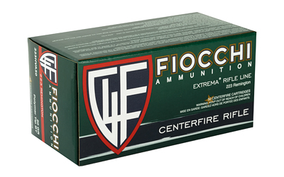 Fiocchi Ammunition Rifle, 223 Remington, 50 Grain, V-Max, 50 Round Box — photo 2