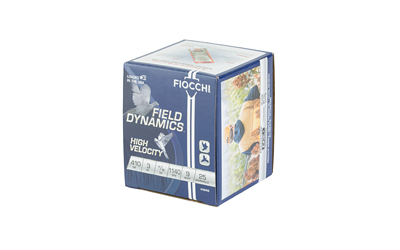 Fiocchi Ammunition High Velocity, Field Dynamics, 410 Bore, 3", #9 Lead Shot, 25 Round Box — photo 3