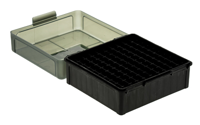Frankford Arsenal Hinge-Top Ammo Box, 1009, 100 Rounds, Fits 22-250 Remington, 243 Winchester, 308 Winchester and 7mm-08, Smoke Gray, Plastic — photo 2