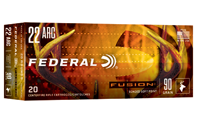 Federal Fusion, 22 ARC, 90 Grain, Fusion Soft Point, 20 Round Box