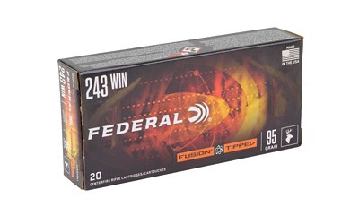 Federal Fusion, 243 Winchester, 95 Grain, Fusion Soft Point, 20 Round Box — photo 2