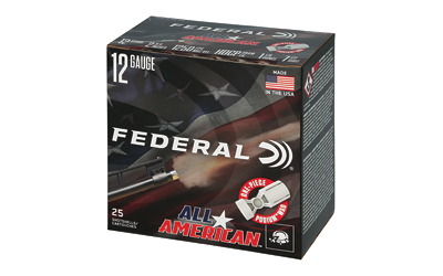 Federal All American, 12 Gauge, 2.75", #7.5, 1 1/8 oz, Lead, 25 Round Box