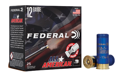 Federal All American, 12 Gauge, 2.75", #7.5, 1 1/8 oz, Lead, 25 Round Box — photo 2
