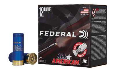 Federal All American, 12 Gauge, 2.75", #8, 2.75 Dram, 1 1/8 oz, Lead, 25 Round Box