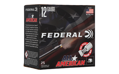 Federal All American, 12 Gauge, 2.75", #8, 2.75 Dram, 1 1/8 oz, Lead, 25 Round Box — photo 2