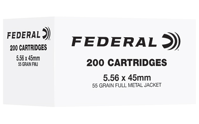 Federal American Eagle, 5.56 NATO, 55 Grain, Full Metal Jacket, 200 Round Box