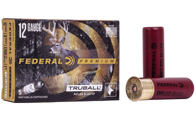 Federal Premium, Vital Shok, 12 Gauge 3", TruBall Slug, Hollow Point, 1oz, 5 Round Box