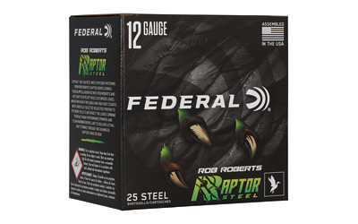 Federal Raptor Steel, 12 Gauge, 3", #3, Max Dram, 1 3/8oz, Steel, 25 Round Box — photo 2