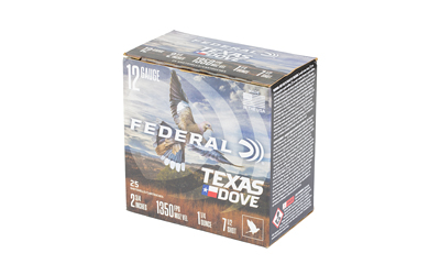 Federal Texas Dove, 12 Gauge, 2.75", #7.5, 1 1/4oz, Shot Shell Ammunition, Lead, 25 Round Box — photo 3