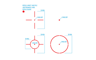 Firefield Impact XLT Reflex Sight, Black, Quick Release Mount, Red- 4 Reticle Options — photo 4