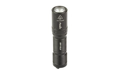 FENIX E01 V2, Flashlight, White LED, 100 Lumens, 2.62" Long, Anodized Finish, Black, Includes (1)-AAA Battery