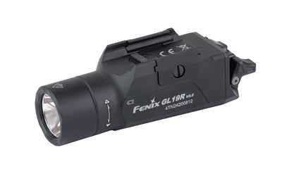 FENIX GL19R V2, Weapon Light, 1,200 Lumens, 3.7" Long, Fits GLOCK and 1913 Rails, Includes Rechargeable 18350 Battery and USB Type-C Charging Cable