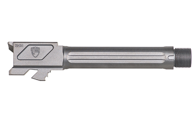 Fortis Manufacturing, Inc. Match Grade Barrel, For Glock, 9MM, 4.5", Threaded, Fits Glock 19 Gen 1-5 and 19X, Grey MDC (PVD) Finish