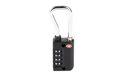 Firearm Safety Devices Corporation Resettable 4-Dial TSA Combination Lock w/Steel Sha, Black, Not a CA-DOJ Approved Firearms Safety Device — photo 2