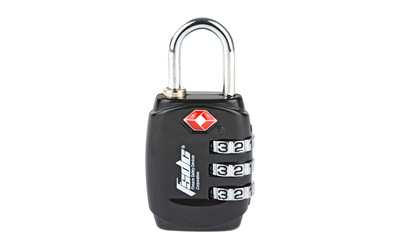 Firearm Safety Devices Corporation Lock, Black, TSA Lock w/Steel Shackle