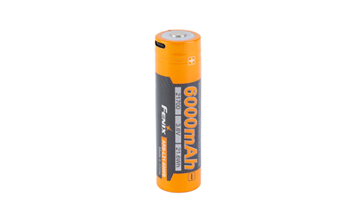 FENIX USB Rechargeable 21700 Powerbank Battery, USB-C Charging Port, 6000mAh, 3.6V, Black