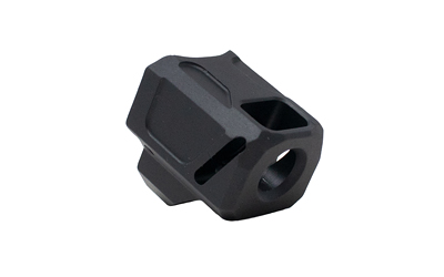 Faxon Firearms EXOS-553, Compensator, 9MM, Fits Glock 17/19/34 Gen 5, Anodized Finish, Black