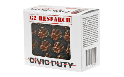 G2 Research Civic Duty, 10MM, 122 Grain, Lead Free, 20 Round Box, California Certified Nonlead Ammunition — photo 3