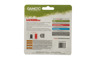 Gamo USA Luxor Cu Sharp Pyramid, Pellets, .22 Pellet, Sharp Nose, Tin, 100 Count — photo 2
