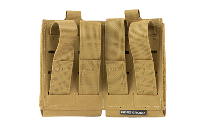 GBRS Group Double Rifle, Magazine Pouch, Coyote Brown, Fits (2) Rifle Magazines — photo 2