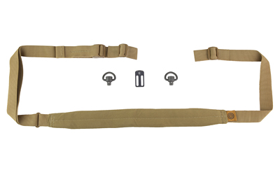 GBRS Group Second Best Sling Bundle, 40" Adjustable Front End, 20" Adjustable Back End, 16" Minimalist Neck Pad, Coyote Brown