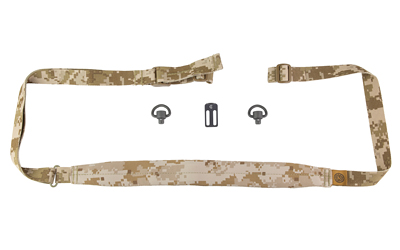 GBRS Group Second Best Sling Bundle, 40" Adjustable Front End, 20" Adjustable Back End, 16" Minimalist Neck Pad, Desert Digi