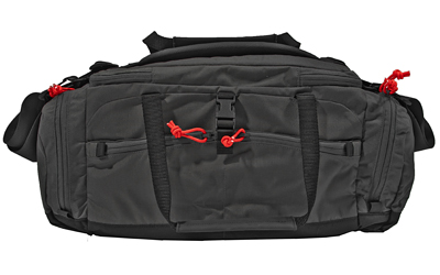 Grey Ghost Gear Range Bag, Black with Red Zipper Pulls, 500D Cordura Nylon, 9"x20"x7", 1,260 Total Cubic Inches — photo 2